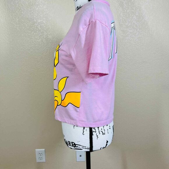 Looney Tunes pink tweety short sleeve tee size S love tribe baddie academia - Picture 8 of 10